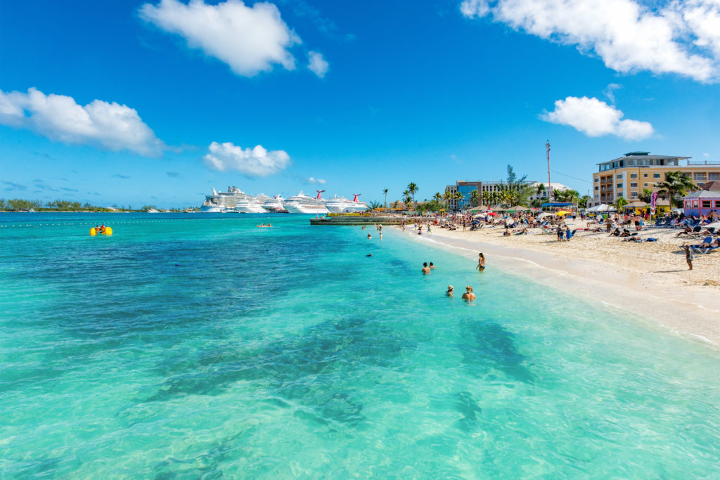Junkanoo Beach''s water is inviting in Nassau, Bahamas