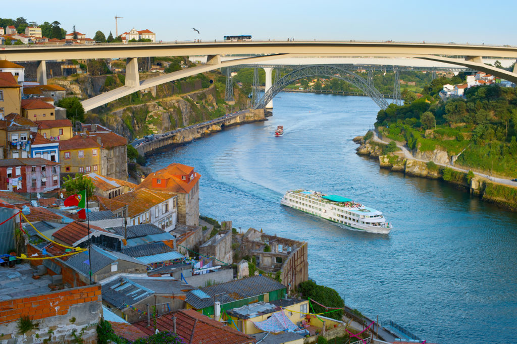 Cruise ship. Douro river. Porto