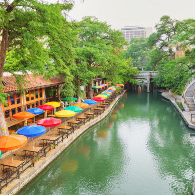 River walk in San Antonio in the morning