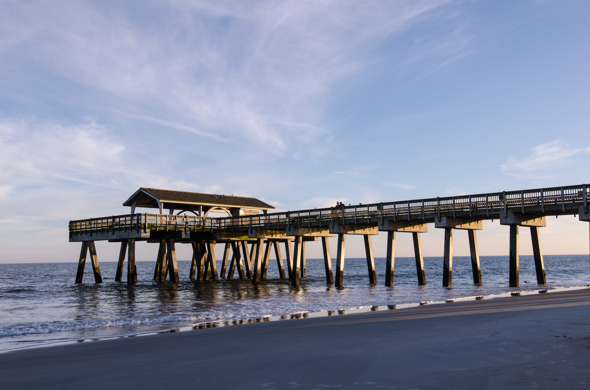 Ocean pier along the Georgia coast