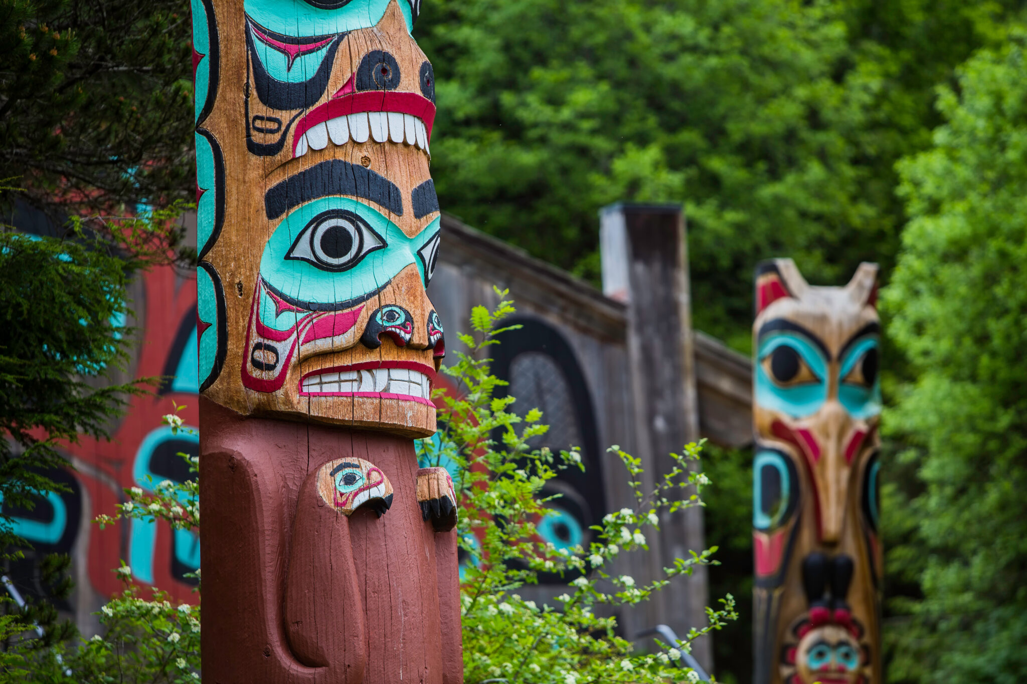 Alaska Native totem pole